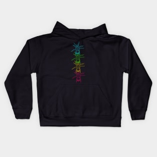 Goliath Birdeater tarantula (Theraphosa blondi) rainbow Kids Hoodie